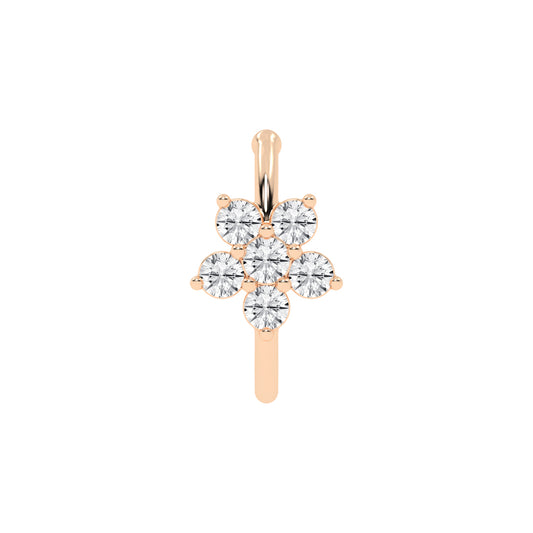 Blooming Diamond Floral Nose Pin