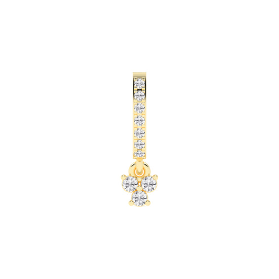 Dazzling Cluster Drop Nose Pin