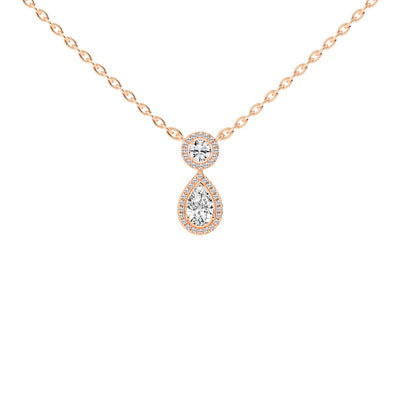 Brielle Teardrop Pear Cut Fancy Lab Diamond Pendant