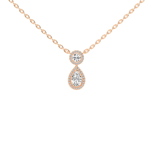 Brielle Teardrop Pear Cut Fancy Lab Diamond Pendant