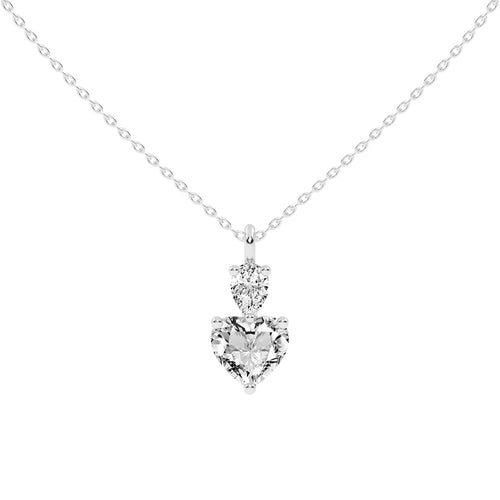 Nobility three prong Multishape solitaire lab diamond Pendant