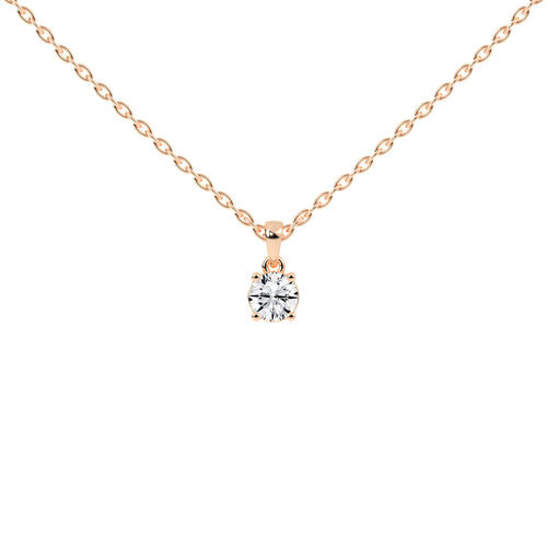 Divinity round cut solitaire lab diamond Pendant