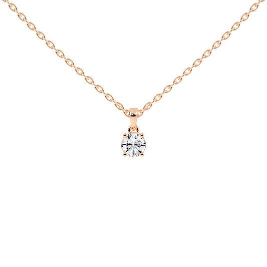 Divinity round cut solitaire lab diamond Pendant