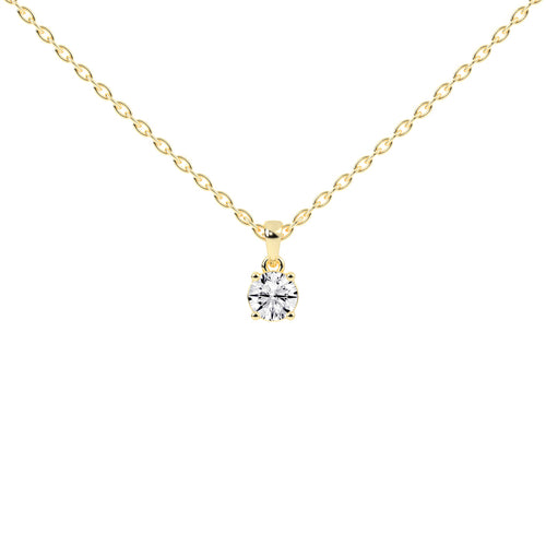 Divinity round cut solitaire lab diamond Pendant