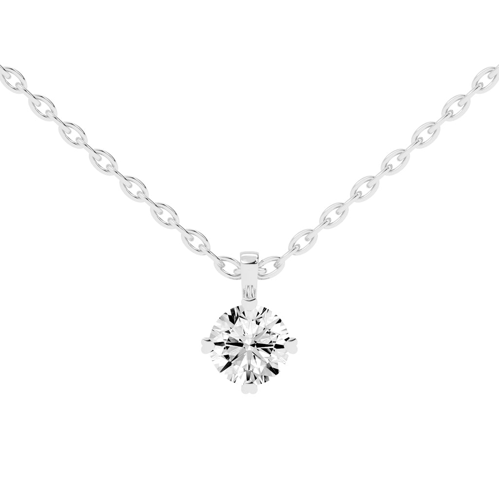 Elysian Spark  Classic Solitaire Pendant