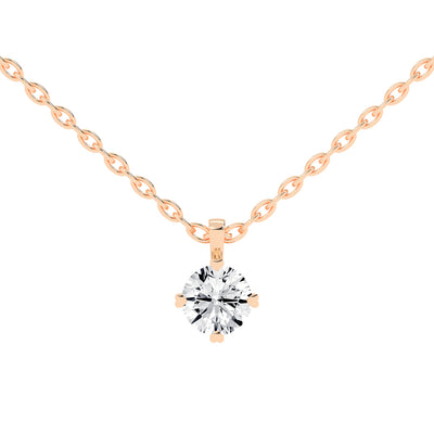 Elysian Spark  Classic Solitaire Pendant