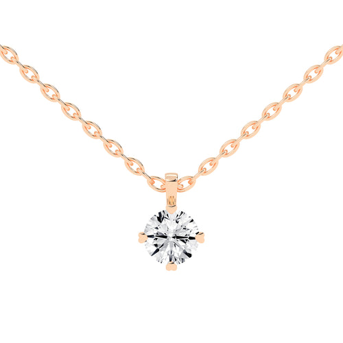 Elysian Spark  Classic Solitaire Pendant