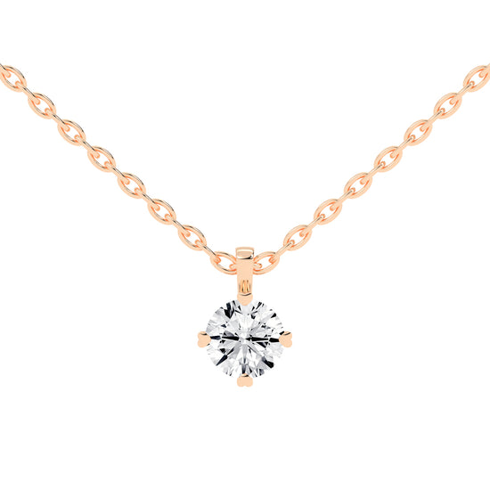 Elysian Spark  Classic Solitaire Pendant
