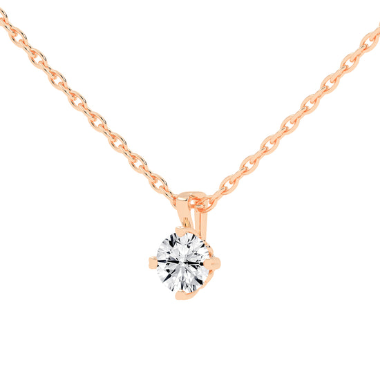 Elysian Spark  Classic Solitaire Pendant