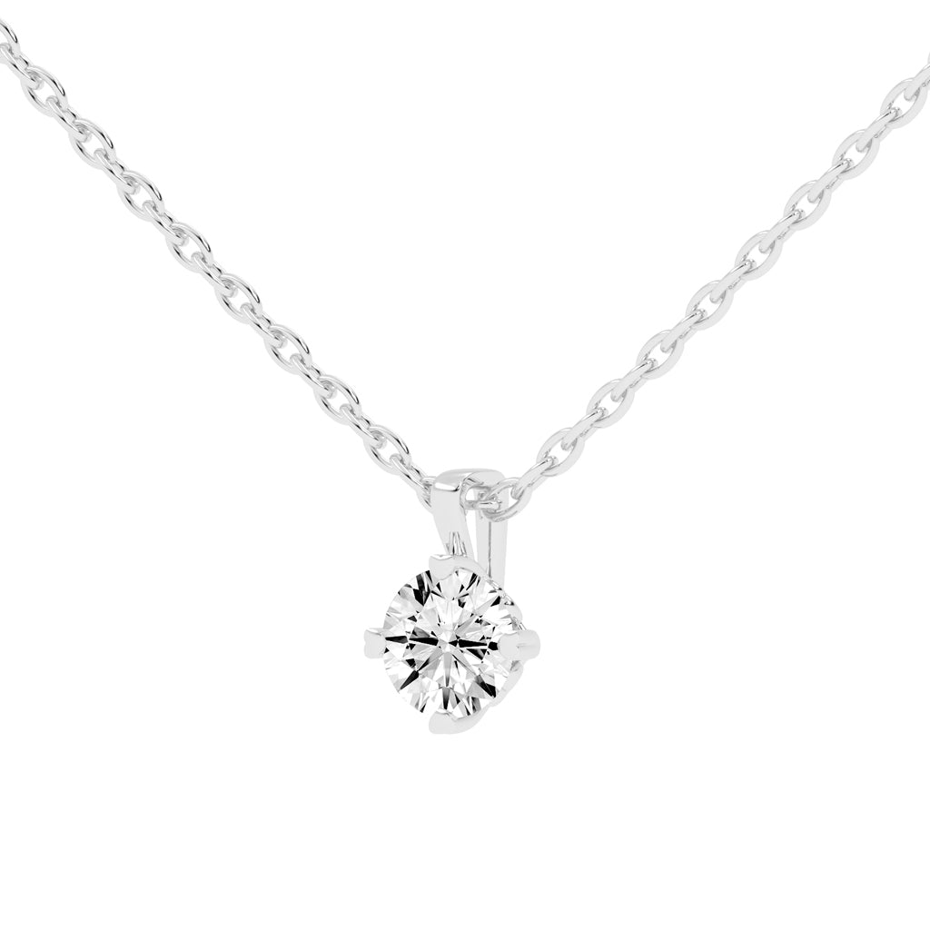 Elysian Spark  Classic Solitaire Pendant