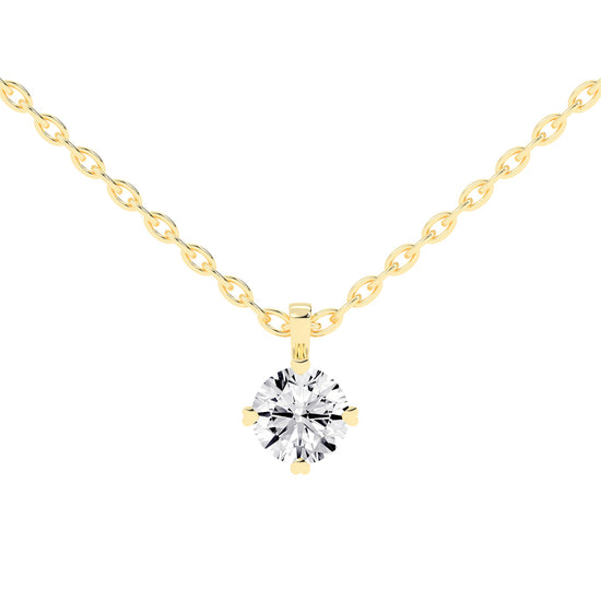Elysian Spark  Classic Solitaire Pendant