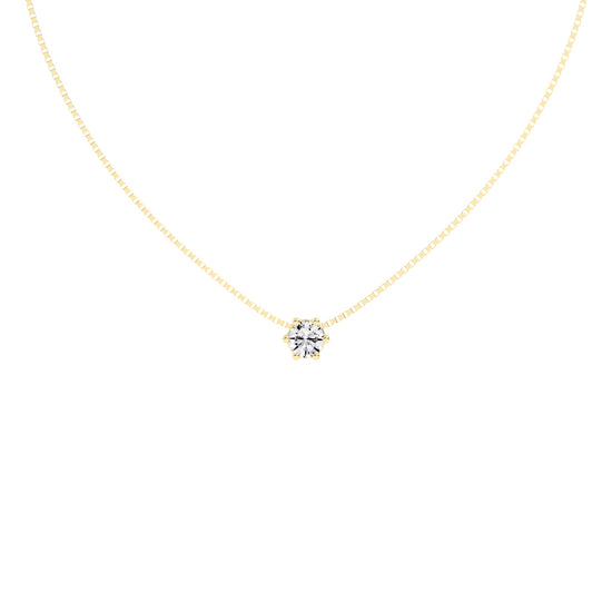 Solia Star â€“ Petite Solitaire Pendant