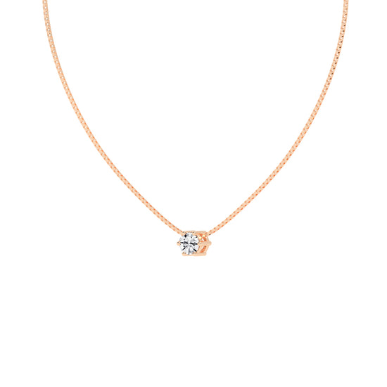 Solia Star â€“ Petite Solitaire Pendant