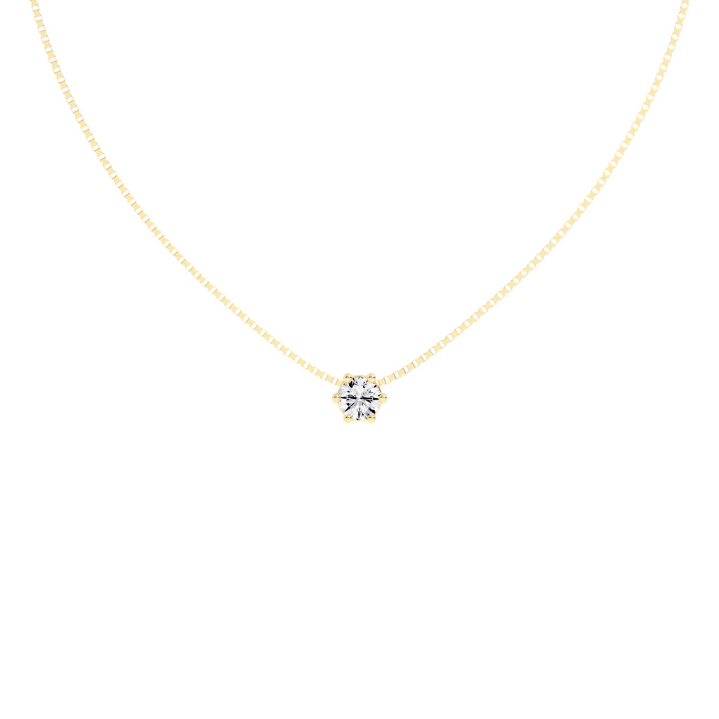 Solia Star â€“ Petite Solitaire Pendant