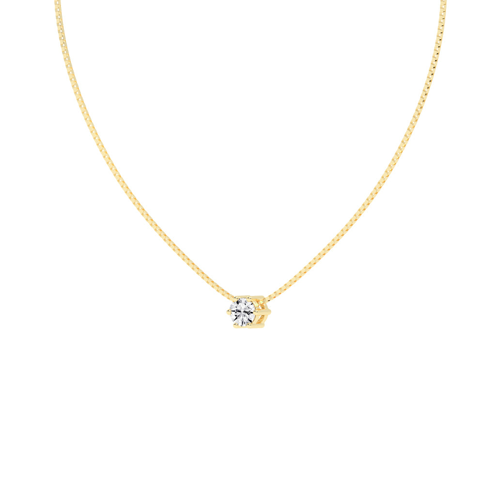 Solia Star â€“ Petite Solitaire Pendant