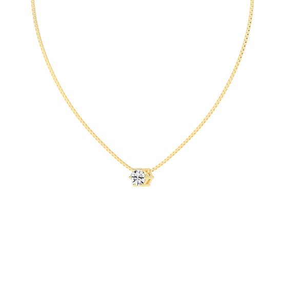 Solia Star â€“ Petite Solitaire Pendant