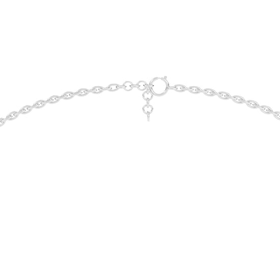 Sweetheart Sparkle Heart & Diamond Pendant Necklace