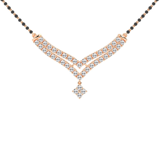 3.25Ct Round Shape Delicate Mangalsutra