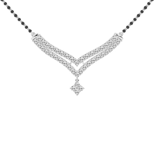 3.25Ct Round Shape Delicate Mangalsutra