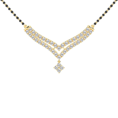3.25Ct Round Shape Delicate Mangalsutra