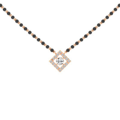 0.25Ct Round Shape Delicate Mangalsutra