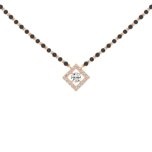 0.25Ct Round Shape Delicate Mangalsutra