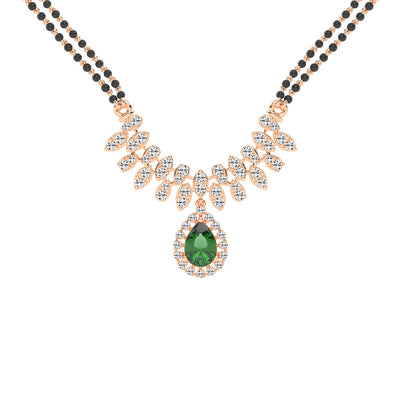 3Ct Pear Shape Fancy Mangalsutra