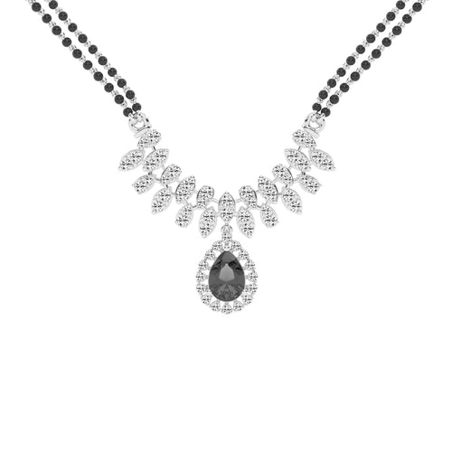 3Ct Pear Shape Fancy Mangalsutra