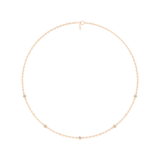 0.25Ct Round Shape Delicate Mangalsutra