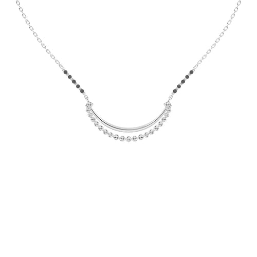 1Ct Round Shape Delicate Mangalsutra