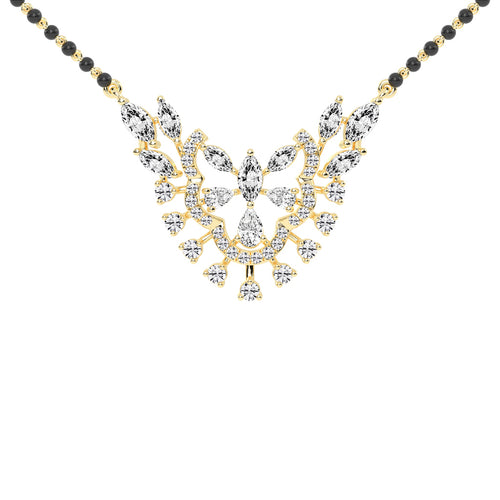 2.50Ct Marquise Shape Fancy Mangalsutra