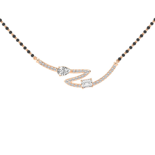 2.25Ct Pear Shape Fancy Mangalsutra