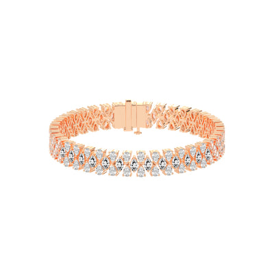 Zia Alternative Setting Fancy Lab Diamond Bracelet