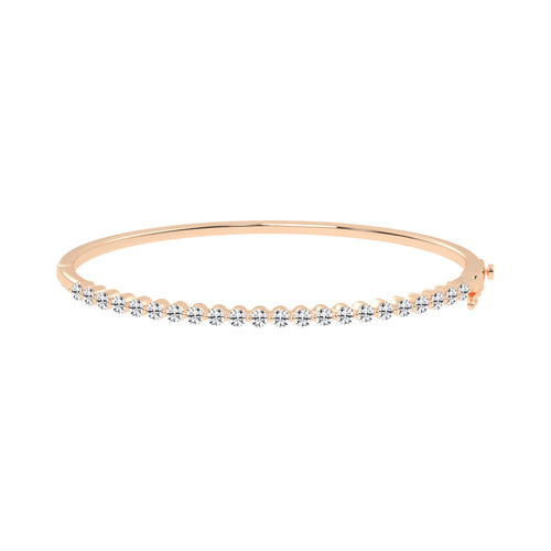 Lira Bar Setting Round Cut Kada Lab Diamond Bracelet