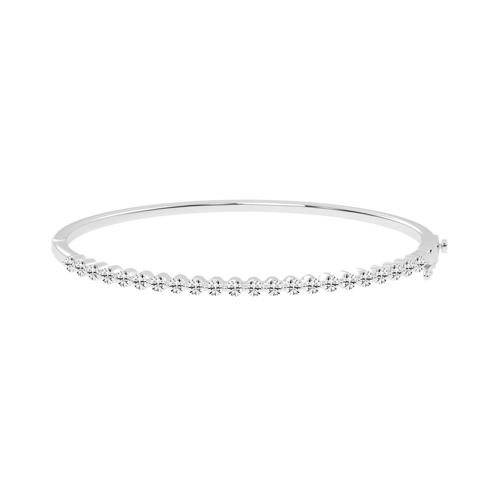 Lira Bar Setting Round Cut Kada Lab Diamond Bracelet