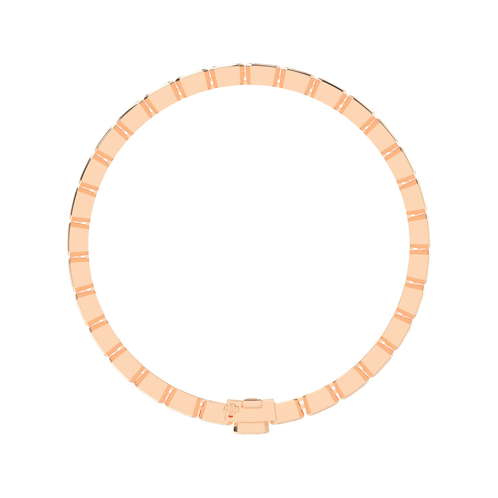 Maris Bezel Set Emerald Tennis Lab Diamond Bracelet