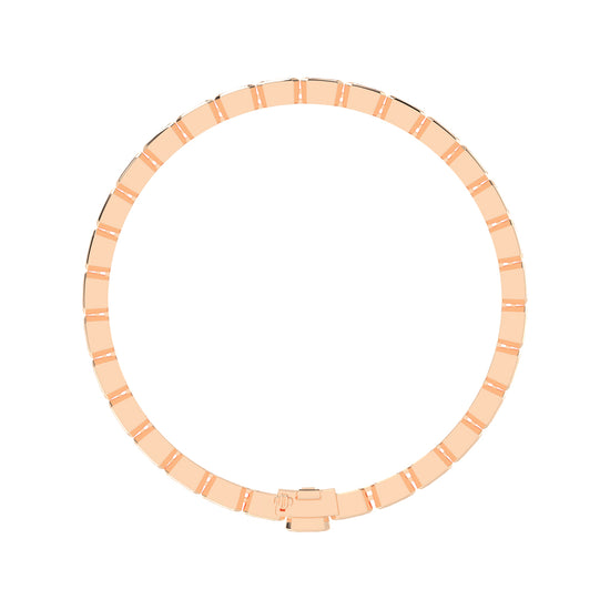 Maris Bezel Set Emerald Tennis Lab Diamond Bracelet
