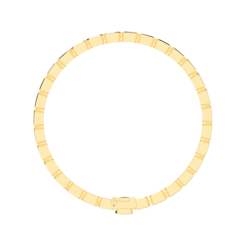 Maris Bezel Set Emerald Tennis Lab Diamond Bracelet