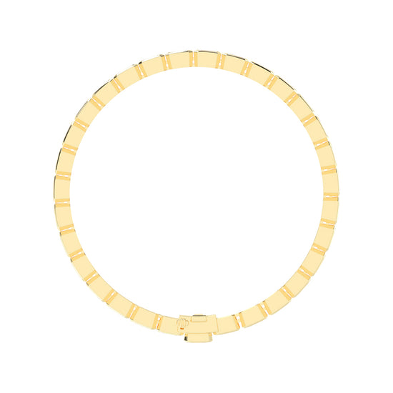 Maris Bezel Set Emerald Tennis Lab Diamond Bracelet