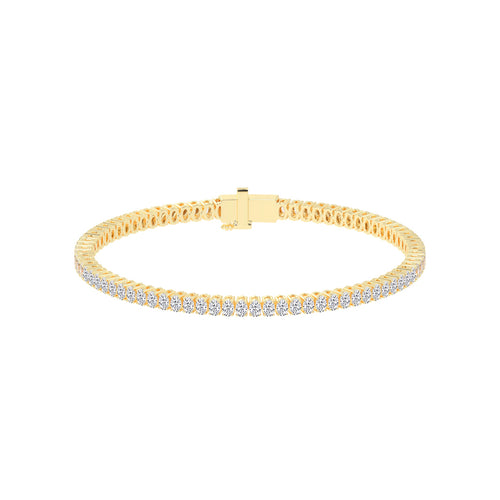 Calista Consistent Setting Oval Cut Tennis Lab Diamond Bracelet