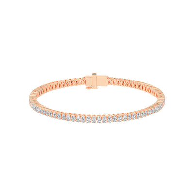 Calista Consistent Setting Oval Cut Tennis Lab Diamond Bracelet
