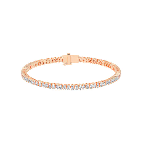 Calista Consistent Setting Oval Cut Tennis Lab Diamond Bracelet