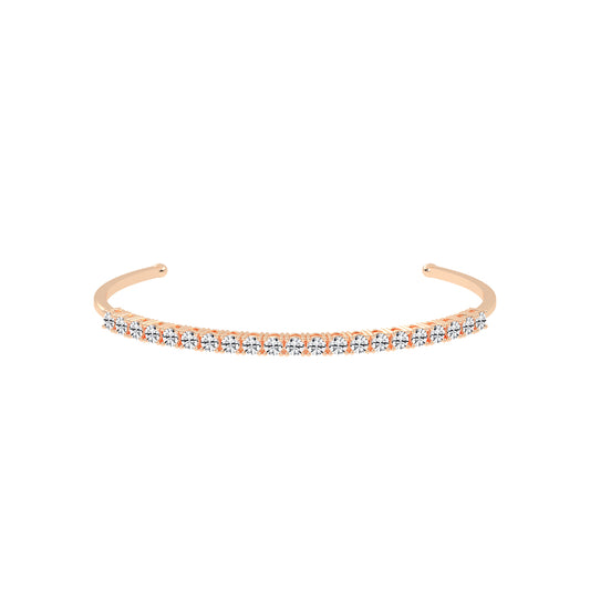 Freya Adjustable Round Cut Kada Lab Diamond Bracelet
