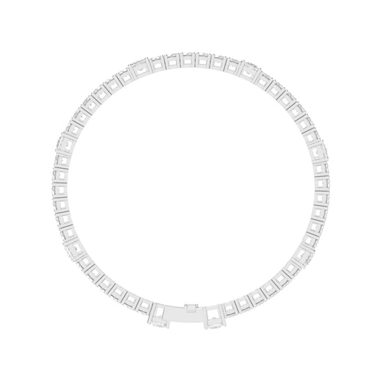 Auroria Princess Cut Tennis Lab Diamond Bracelet