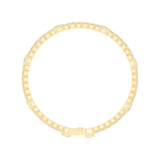 Auroria Princess Cut Tennis Lab Diamond Bracelet