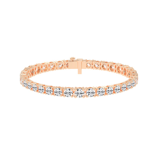 Delara Standard Round Tennis Lab Diamond Bracelet