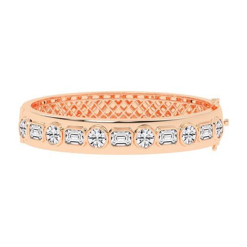 Alera Bezel Set 2Stone Kada Lab Diamond Bracelet