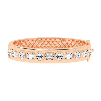 Alera Bezel Set 2Stone Kada Lab Diamond Bracelet