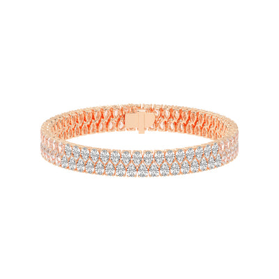 Viera Pear Cut Fancy Lab Diamond Bracelet