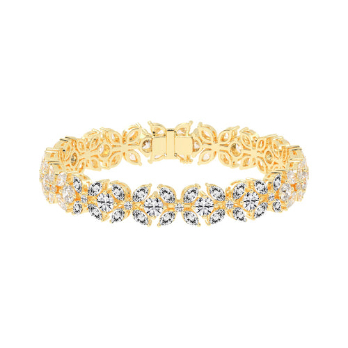 Halcyon Floral Fancy Lab Diamond Bracelet